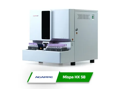 Agappe Mispa HX 58 - Hematology Analyzer integrated with Lisfi LIMS